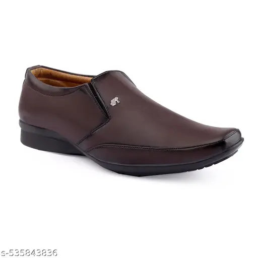 XTRANA. Men's Brown Slip-On Formal Shoes | Elegant, Lightweight & All-Day Comforts for Office, Party & Formal Wear